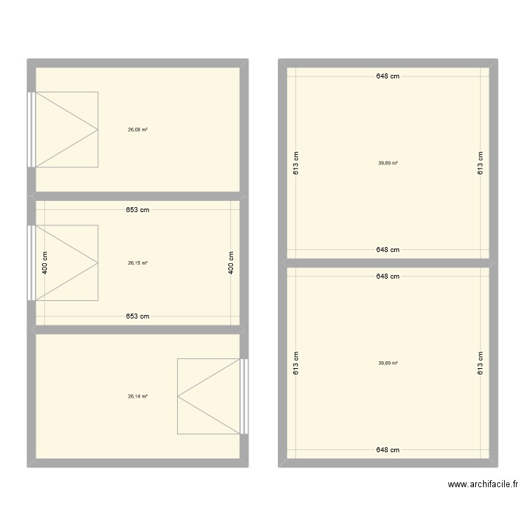 Ferme. Plan de 5 pièces et 158 m2