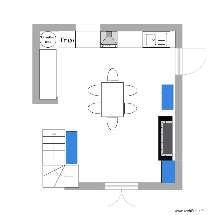 cuisine1. Plan de 0 pièce et 0 m2