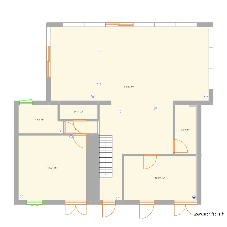 Réno longère_3. Plan de 6 pièces et 106 m2