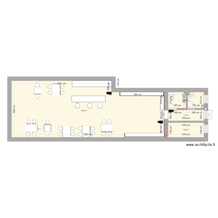 CAVE. Plan de 4 pièces et 106 m2