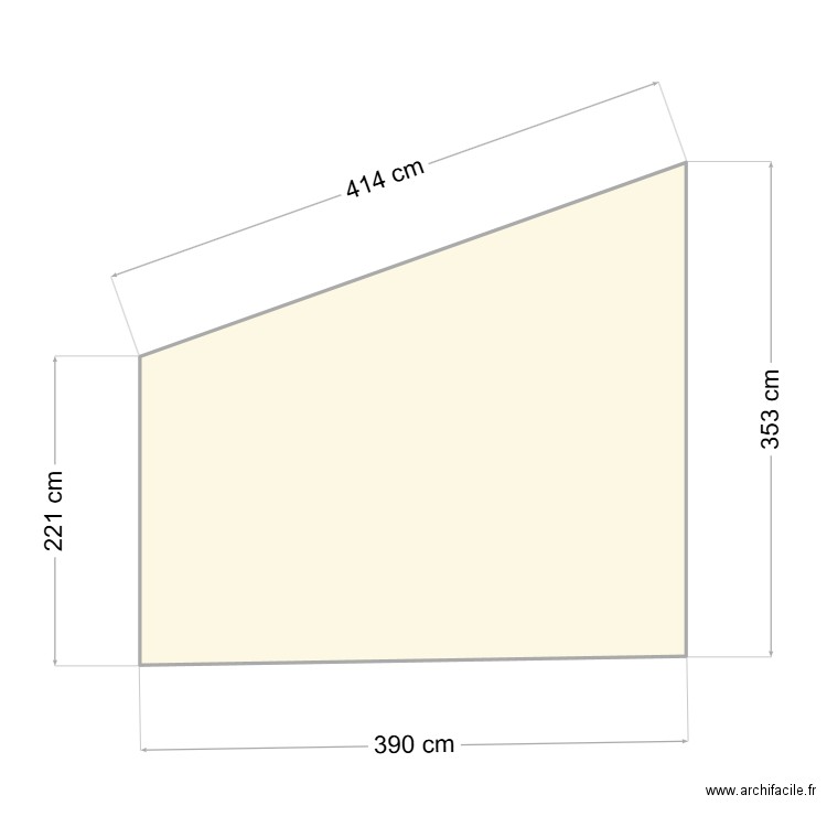 Garage vue de face. Plan de 1 pièce et 11 m2