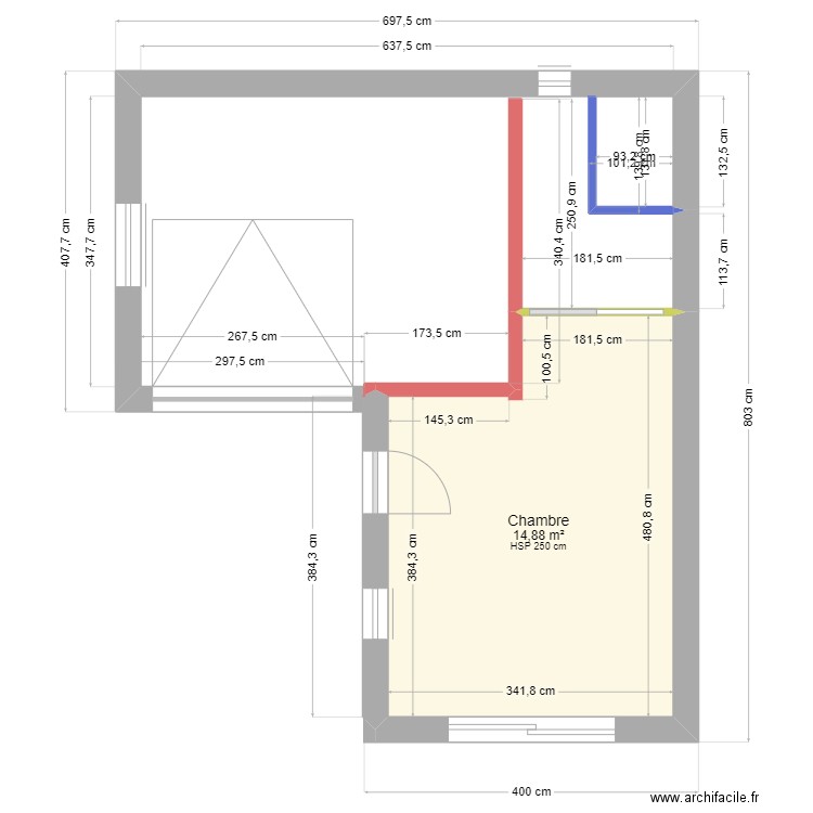 interieur 2. Plan de 1 pièce et 15 m2