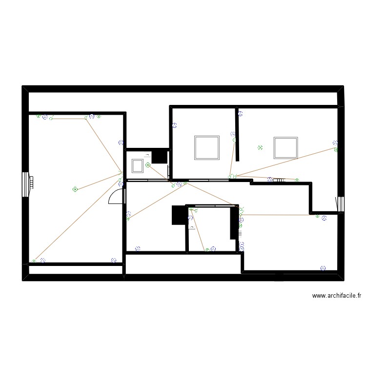 Philiponet. Plan de 4 pièces et 27 m2