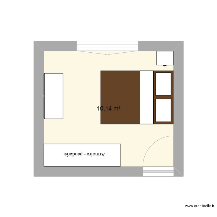 seb. Plan de 1 pièce et 10 m2