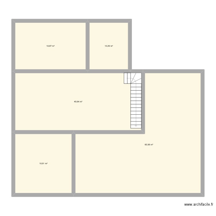 test. Plan de 5 pièces et 149 m2