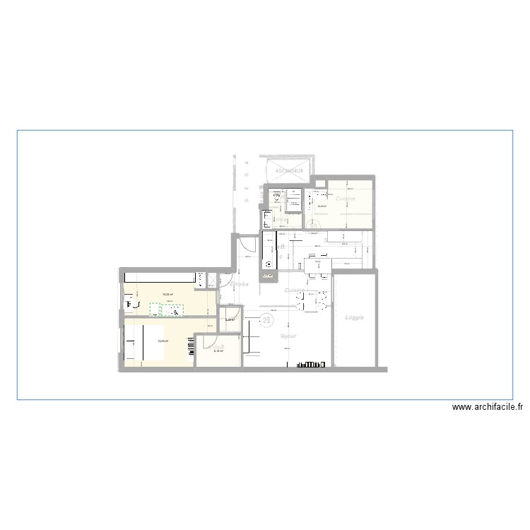 Sixtine Lot 30. Plan de 6 pièces et 50 m2