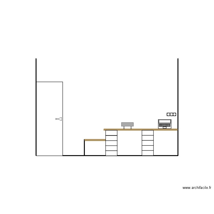 amenagement coin bureau. Plan de 0 pièce et 0 m2