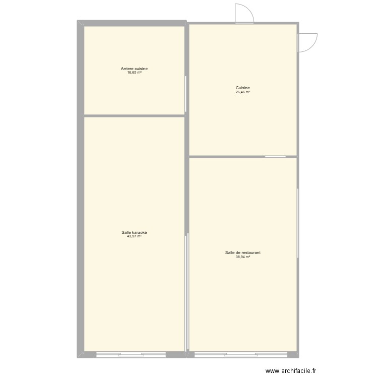 La belle assiette. Plan de 4 pièces et 126 m2