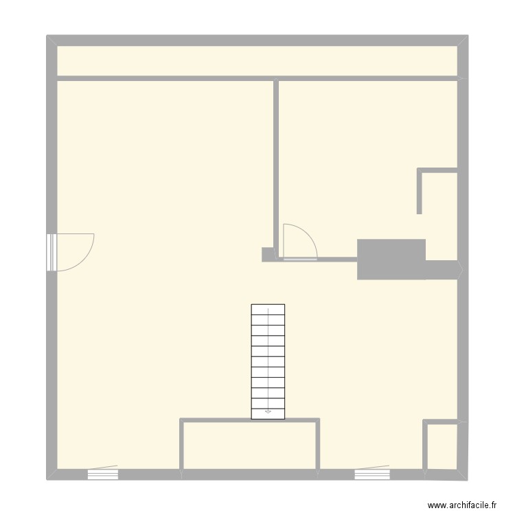 GITE 1 2éme. Plan de 3 pièces et 101 m2