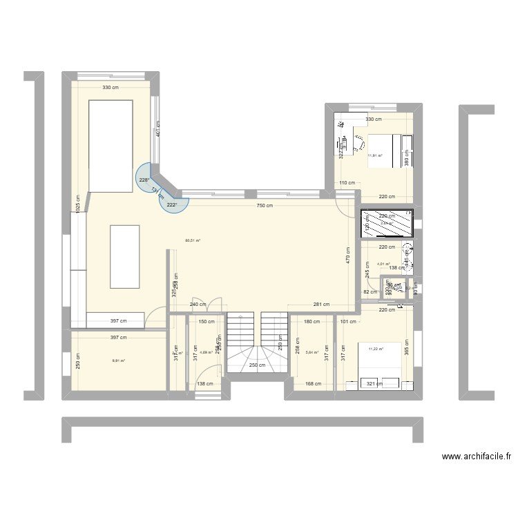 Maison Nangy 26.01.25. Plan de 11 pièces et 134 m2