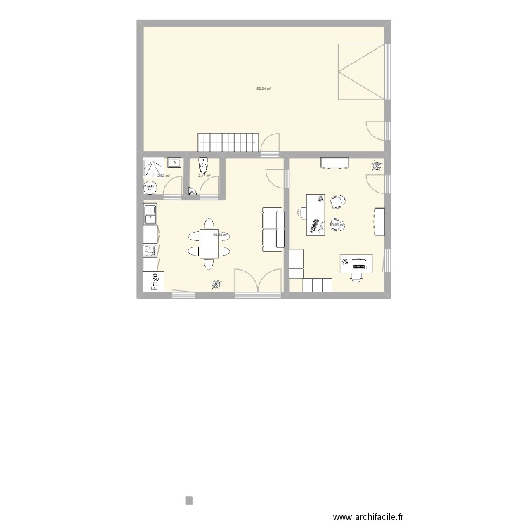 CMF MIONNAY. Plan de 5 pièces et 114 m2