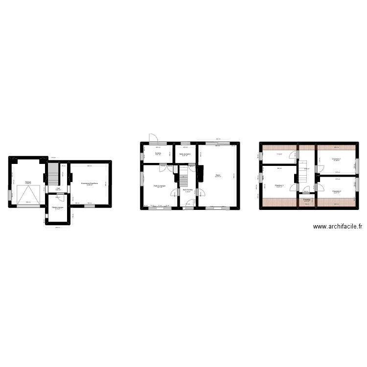 Manypré 1. Plan de 15 pièces et 159 m2