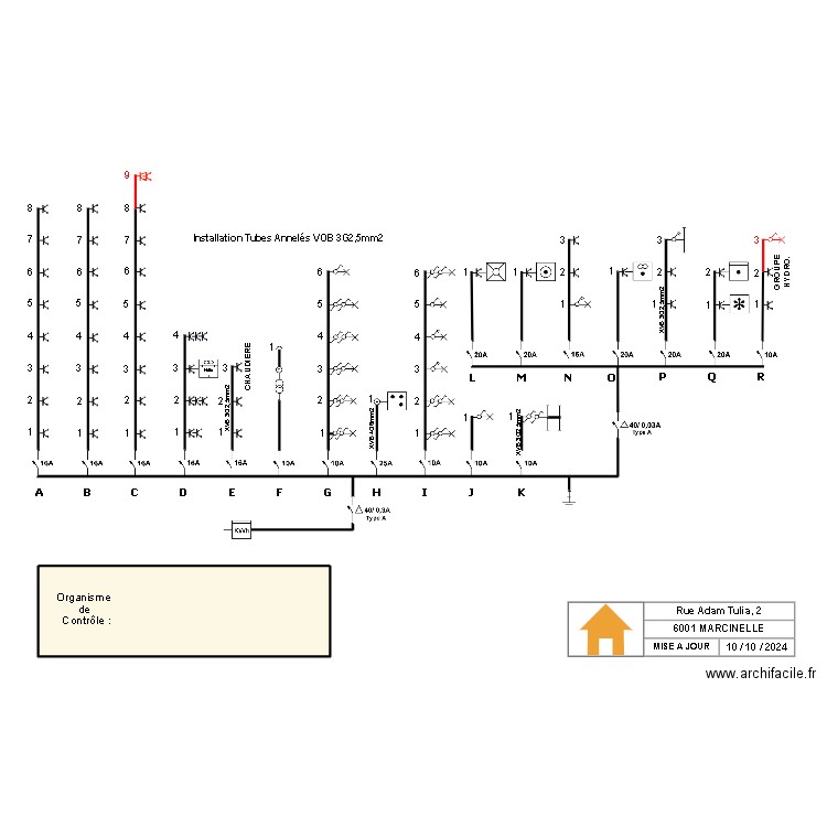 JEROME'''. Plan de 1 pièce et 25 m2