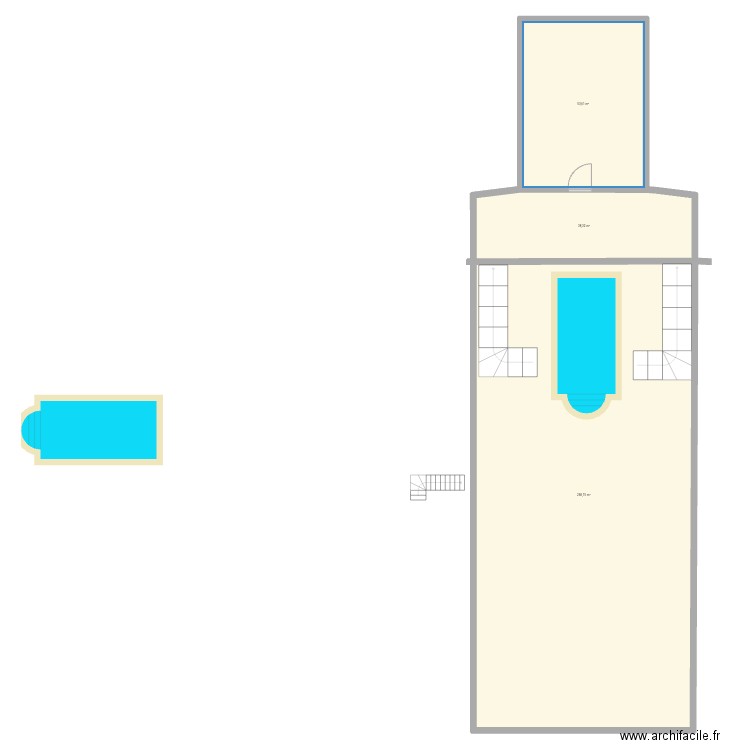 Scarface. Plan de 3 pièces et 360 m2