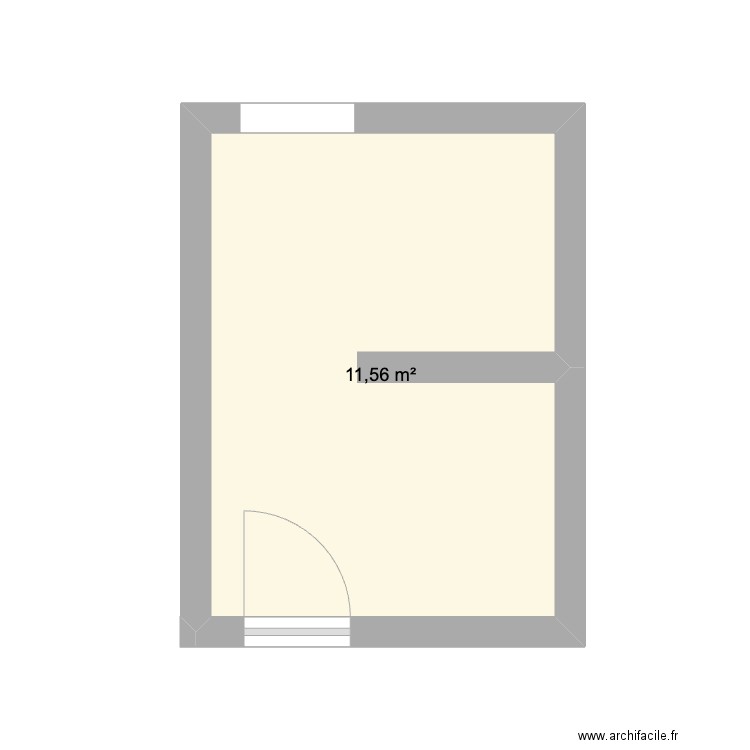 buanderie sdb. Plan de 1 pièce et 12 m2