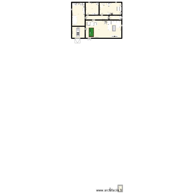 plan de maison. Plan de 5 pièces et 333 m2