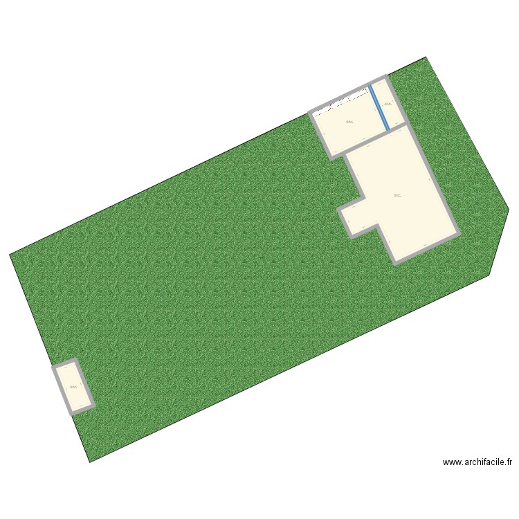 Plan masse Villers. Plan de 4 pièces et 141 m2