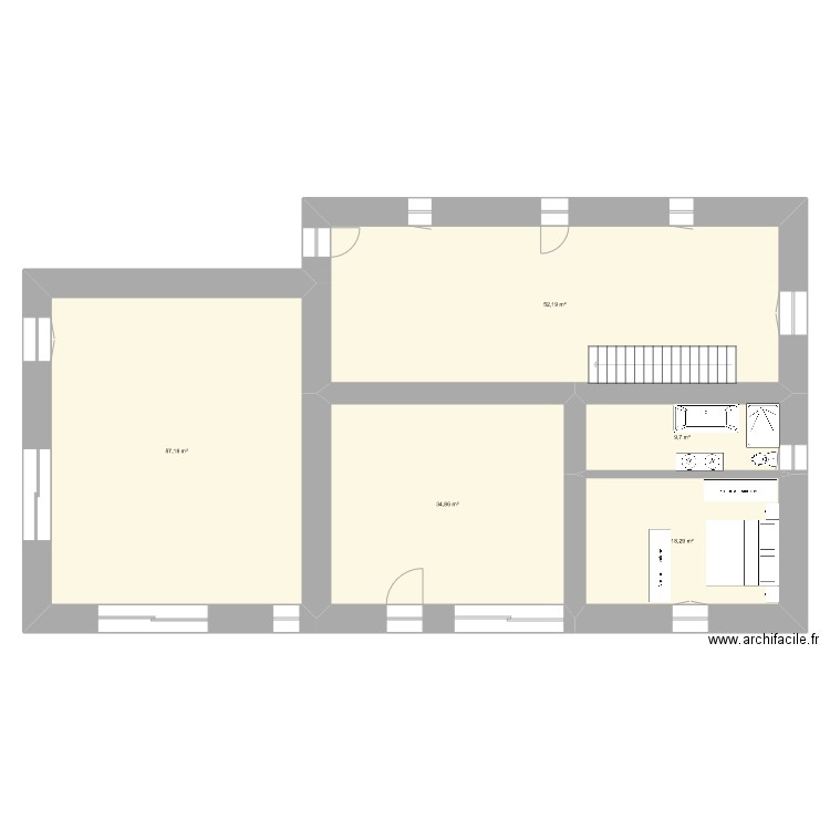 Laure_v1. Plan de 5 pièces et 172 m2