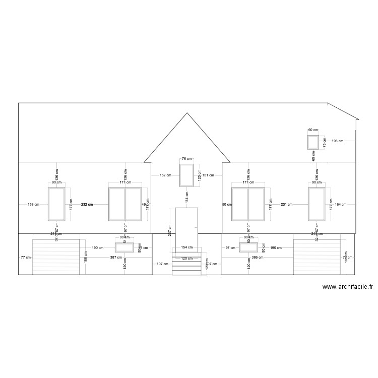 Facade Barst Nico. Plan de 0 pièce et 0 m2