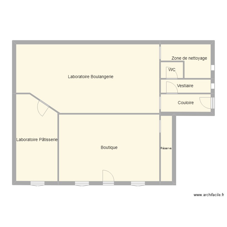 Cook. Plan de 8 pièces et 117 m2