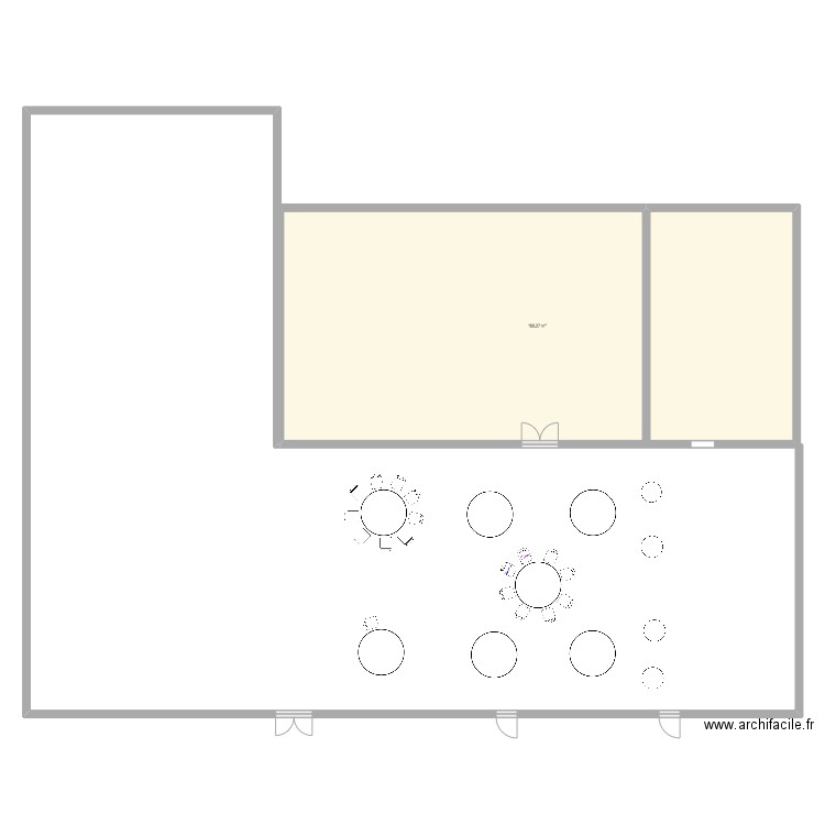 plan de mariage . Plan de 1 pièce et 169 m2