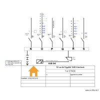 Schéma unifilaire 1er étage