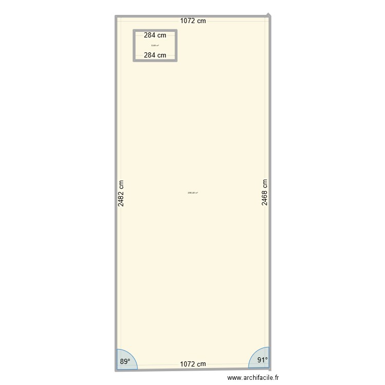 Concept 1. Plan de 2 pièces et 271 m2