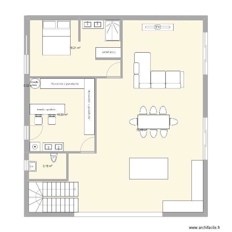 La peyrade. Plan de 19 pièces et 302 m2