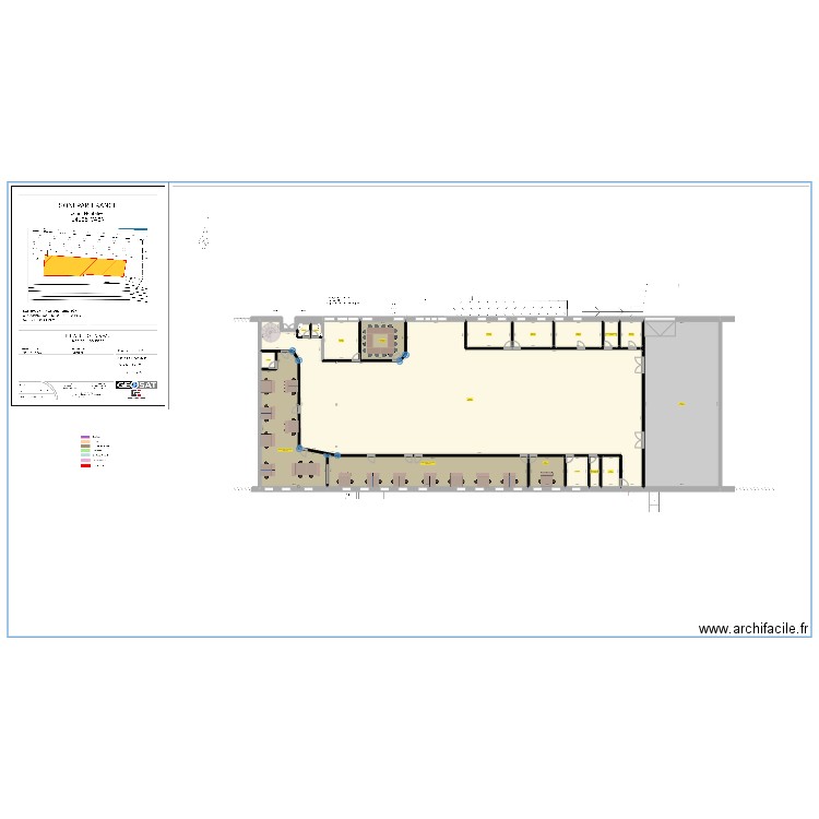 1A3 Caen  Smax. Plan de 19 pièces et 1281 m2