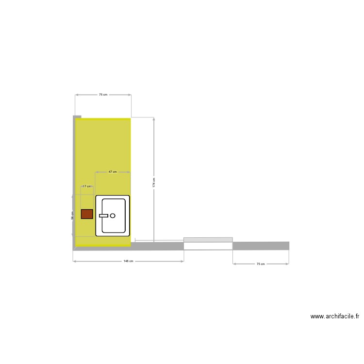 salle d'eau. Plan de 0 pièce et 0 m2