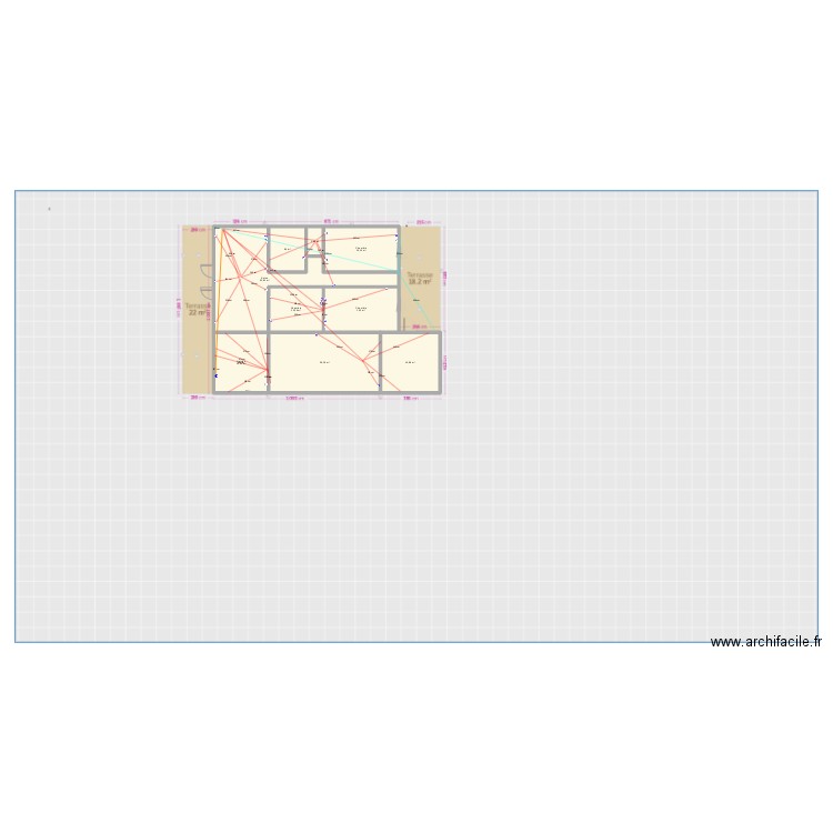 Renov Stoupan. Plan de 9 pièces et 137 m2