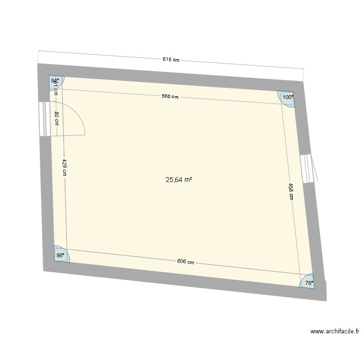 AURIBEAU RENOVATION 2. Plan de 1 pièce et 26 m2