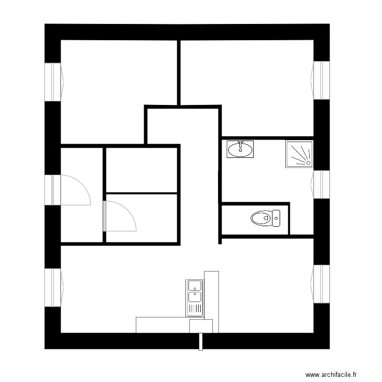 castanet. Plan de 7 pièces et 71 m2