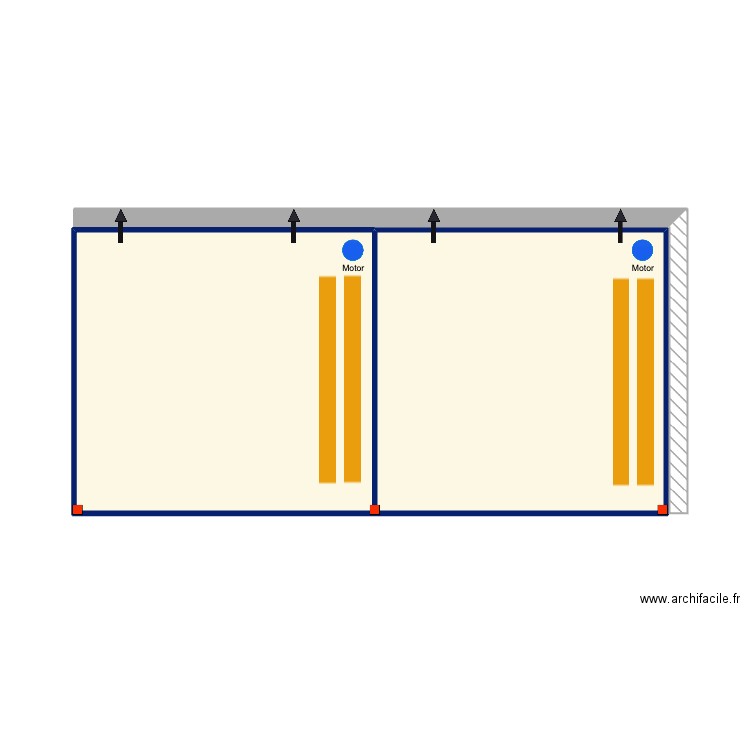 Godfrey. Plan de 2 pièces et 32 m2