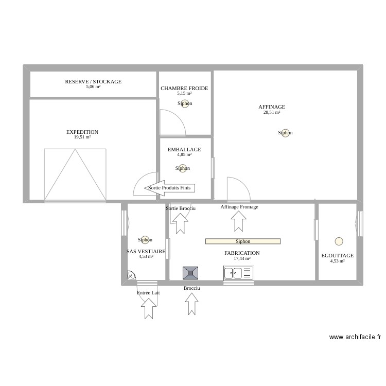 Plan Marie Blanche SANTONI. Plan de 8 pièces et 100 m2