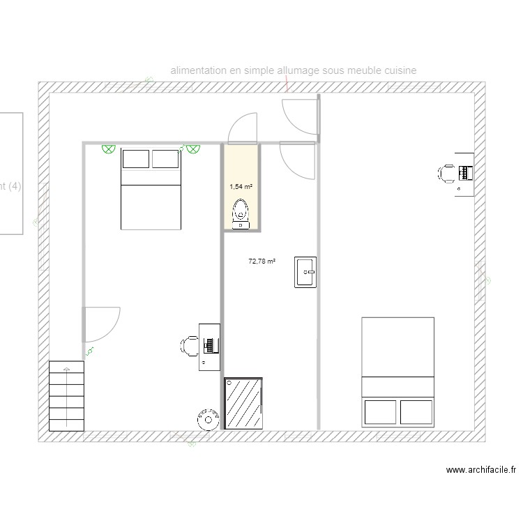 coco etage1. Plan de 14 pièces et 227 m2