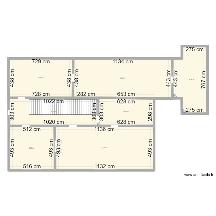 hehe. Plan de 7 pièces et 239 m2