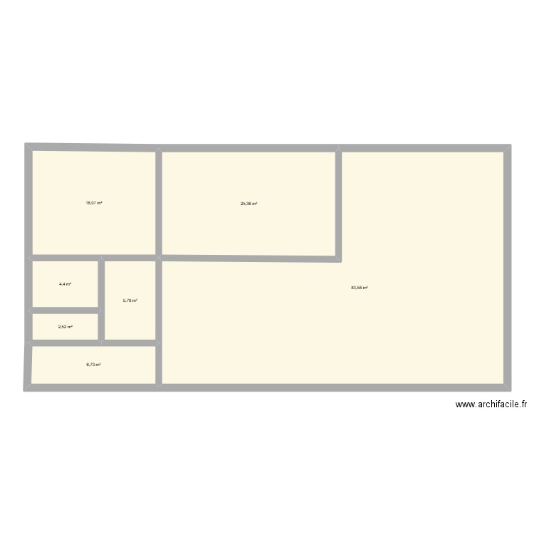 maison. Plan de 7 pièces et 146 m2