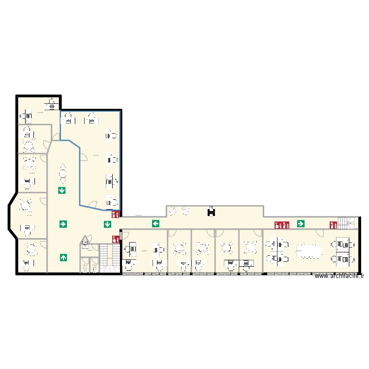 envea equipes ciales ACTUEL. Plan de 17 pièces et 372 m2