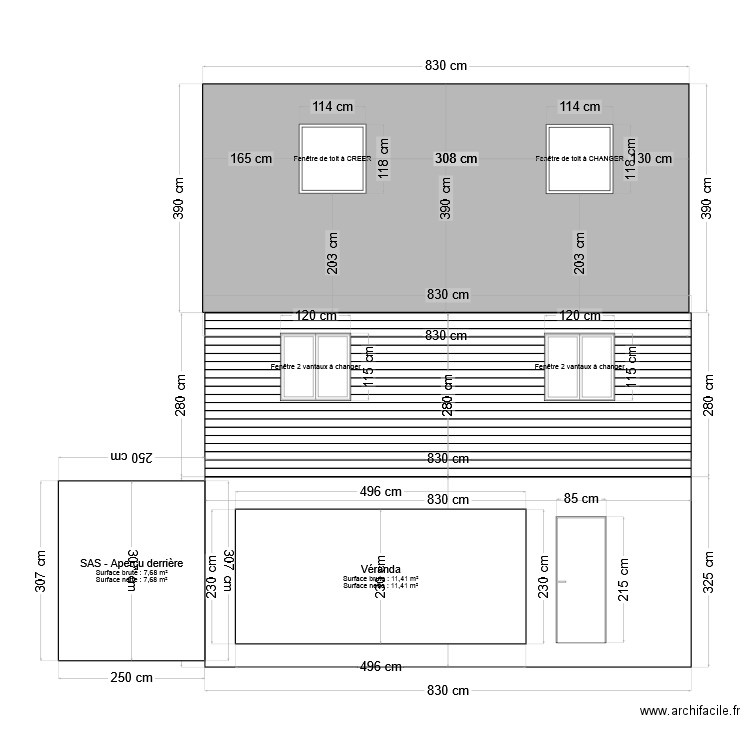 Nantes_FacadeSud. Plan de 0 pièce et 0 m2