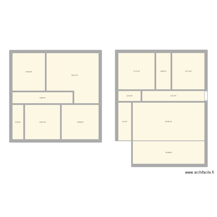 maison chatou. Plan de 14 pièces et 136 m2