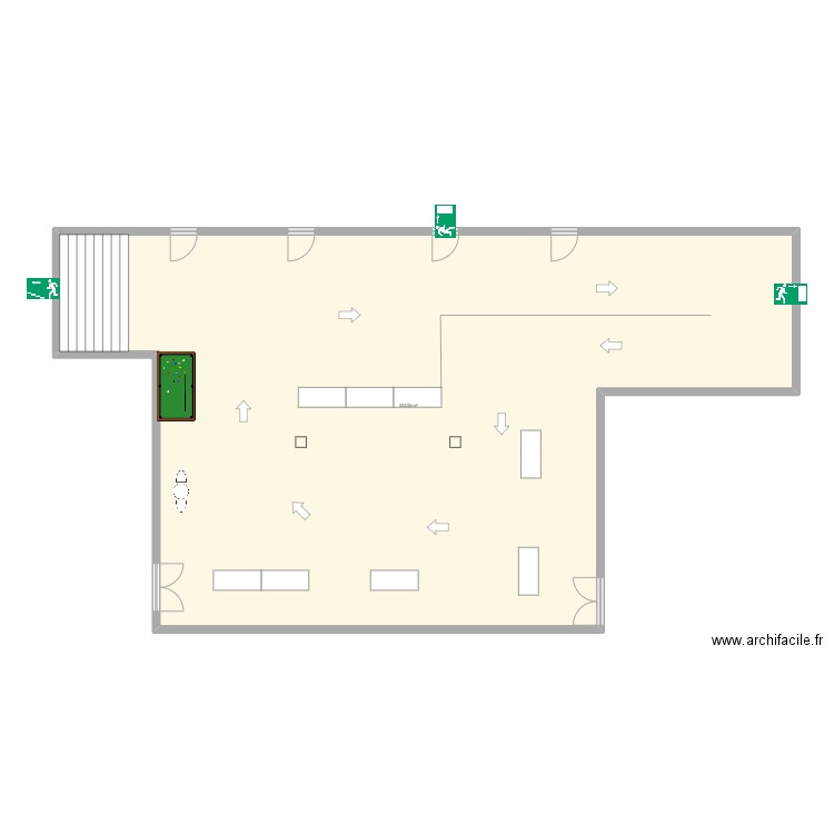 emmahoftour. Plan de 1 pièce et 304 m2