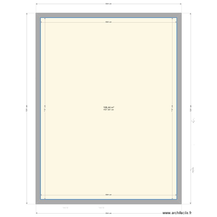 LATISSIERE. Plan de 5 pièces et 199 m2