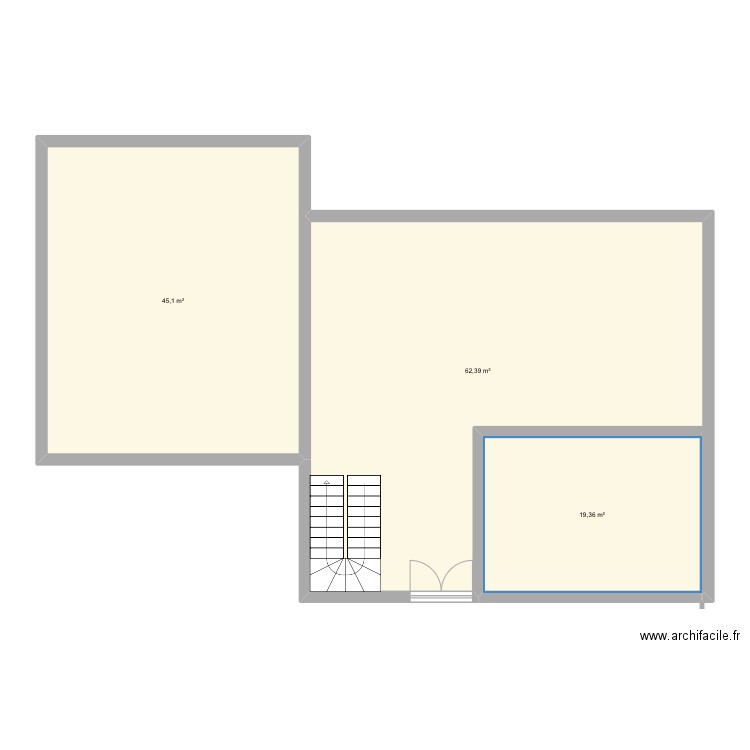 Tu . Plan de 3 pièces et 127 m2