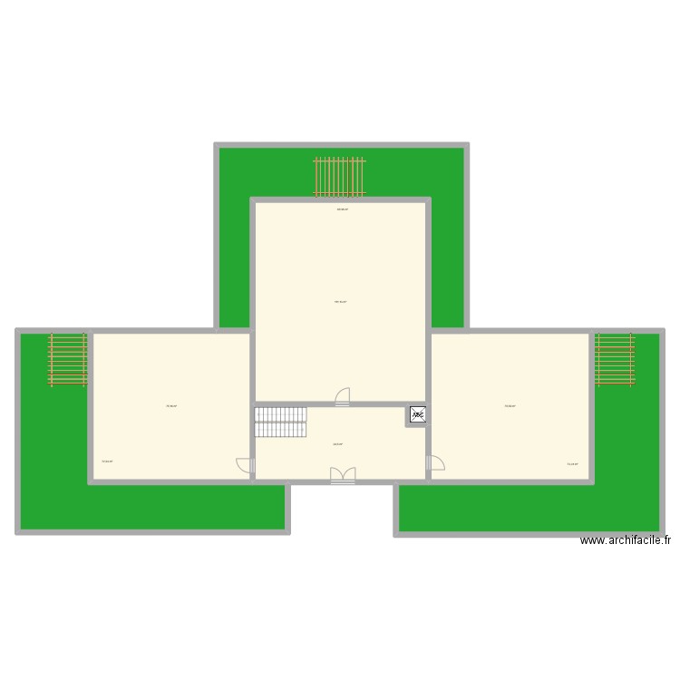 RDC Résidence TD . Plan de 8 pièces et 517 m2