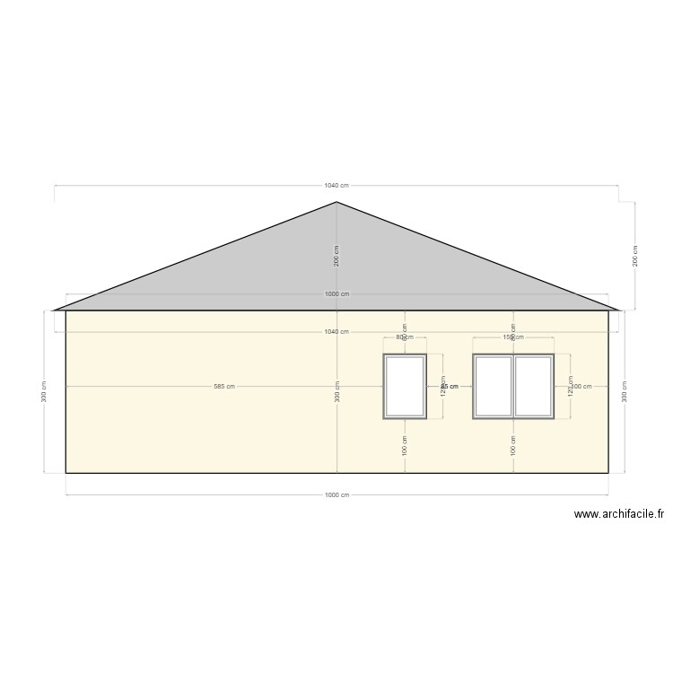 facade 3. Plan de 0 pièce et 0 m2