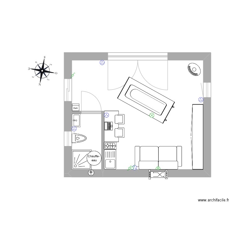 GuestHouse_v1. Plan de 0 pièce et 0 m2