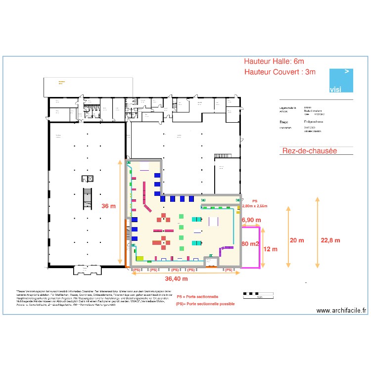 anciennement Miauton  22:00. Plan de 1 pièce et 969 m2