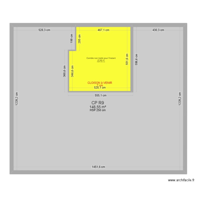 MONOURY MAR REGINE. Plan de 14 pièces et 528 m2