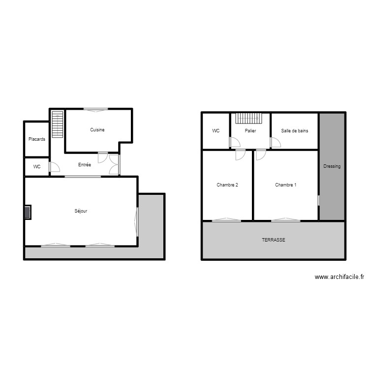 ADENIS. Plan de 13 pièces et 65 m2